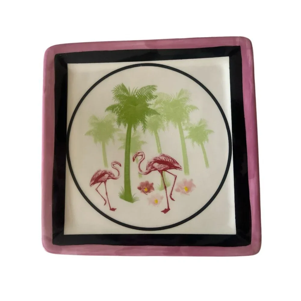 NWT Las Vegas Flamingo Ceramic Decorative Plaque.‎